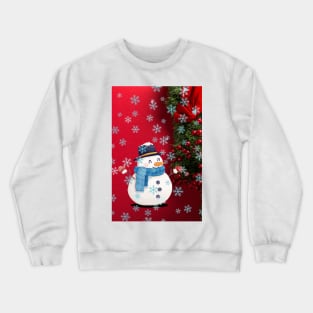 Christmas snowman design Crewneck Sweatshirt